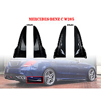 Πρόσθετο σπόιλερ πίσω προφυλακτήρα Mercedes AMG C W205 - DMa83-DMa87